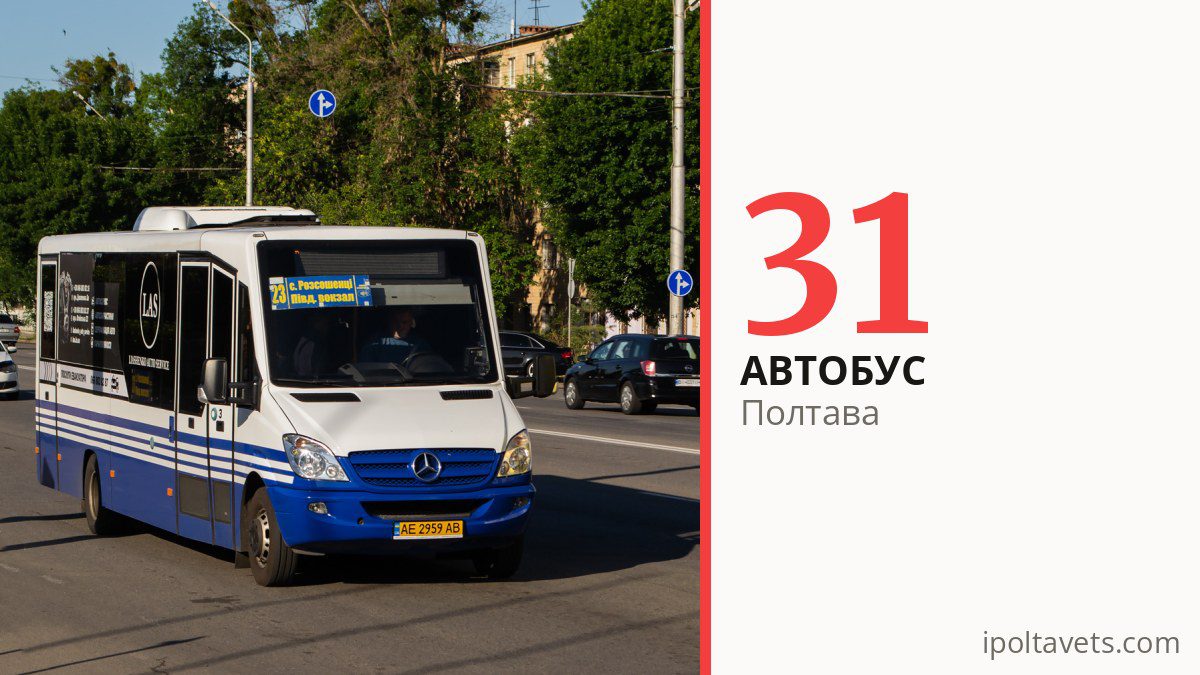 Автобус 31 в Полтаве